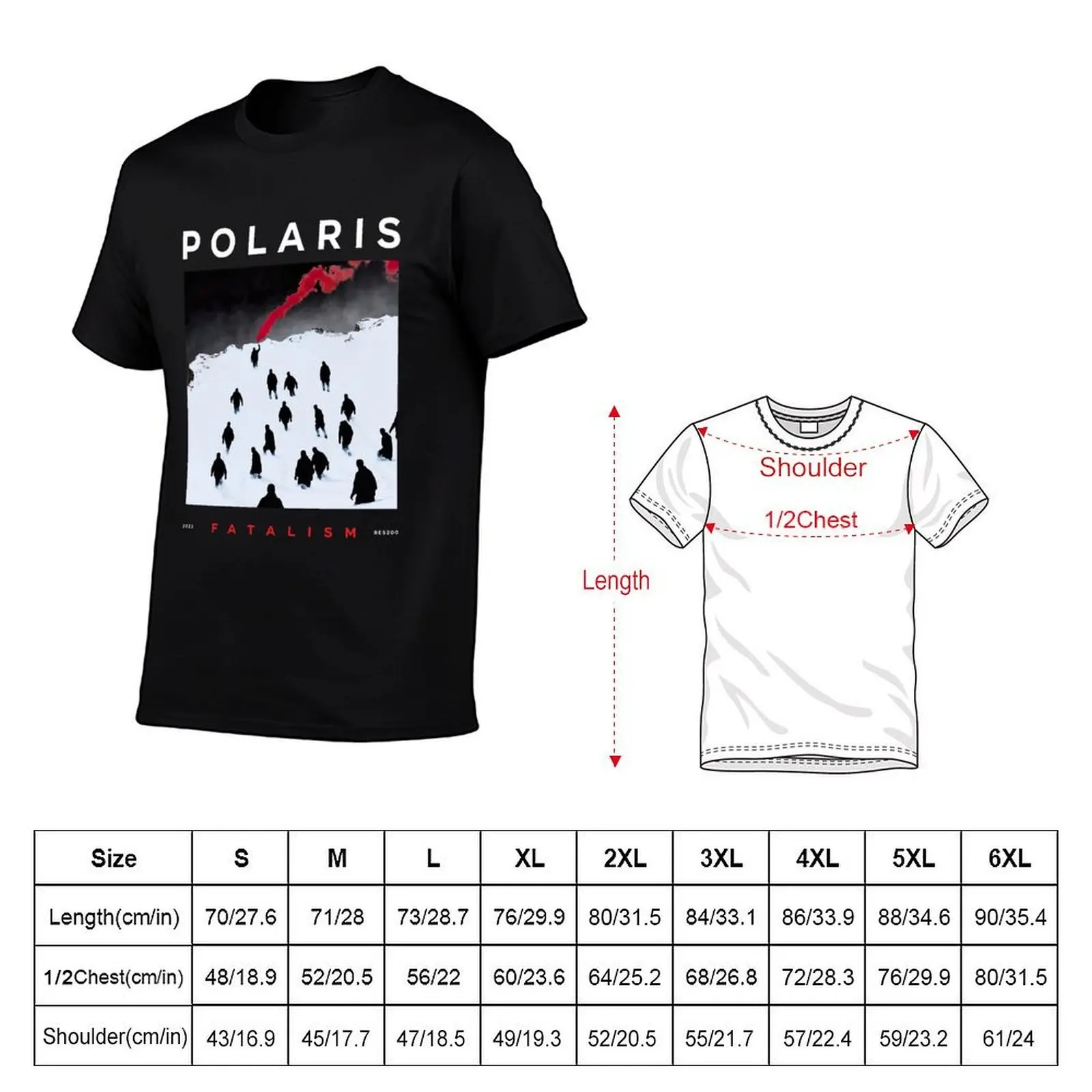 Polaris Merch Fatalism T-Shirt funny shirt cotton tops workout shirts for men