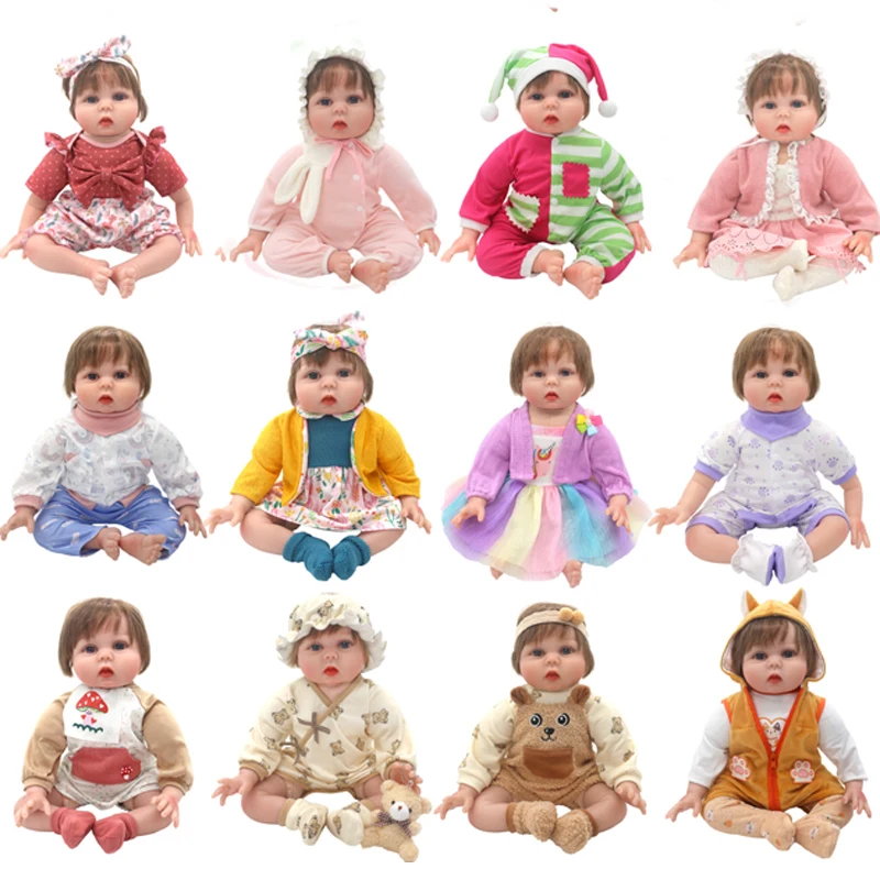 Ropa de muñeca bebé Reborn, vestido de muñeca para niña, juguetes de regalo para niños, 55cm, 22"