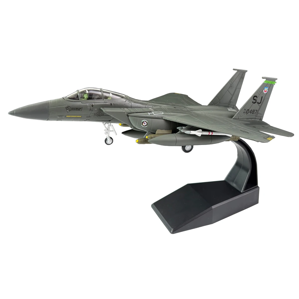 US Army F-15E Fighter Jet F15 Gulf War MiG Killer Alloy Diecast Metal Airplane Plane Finished Model Ornament Gift 1/100 Scale
