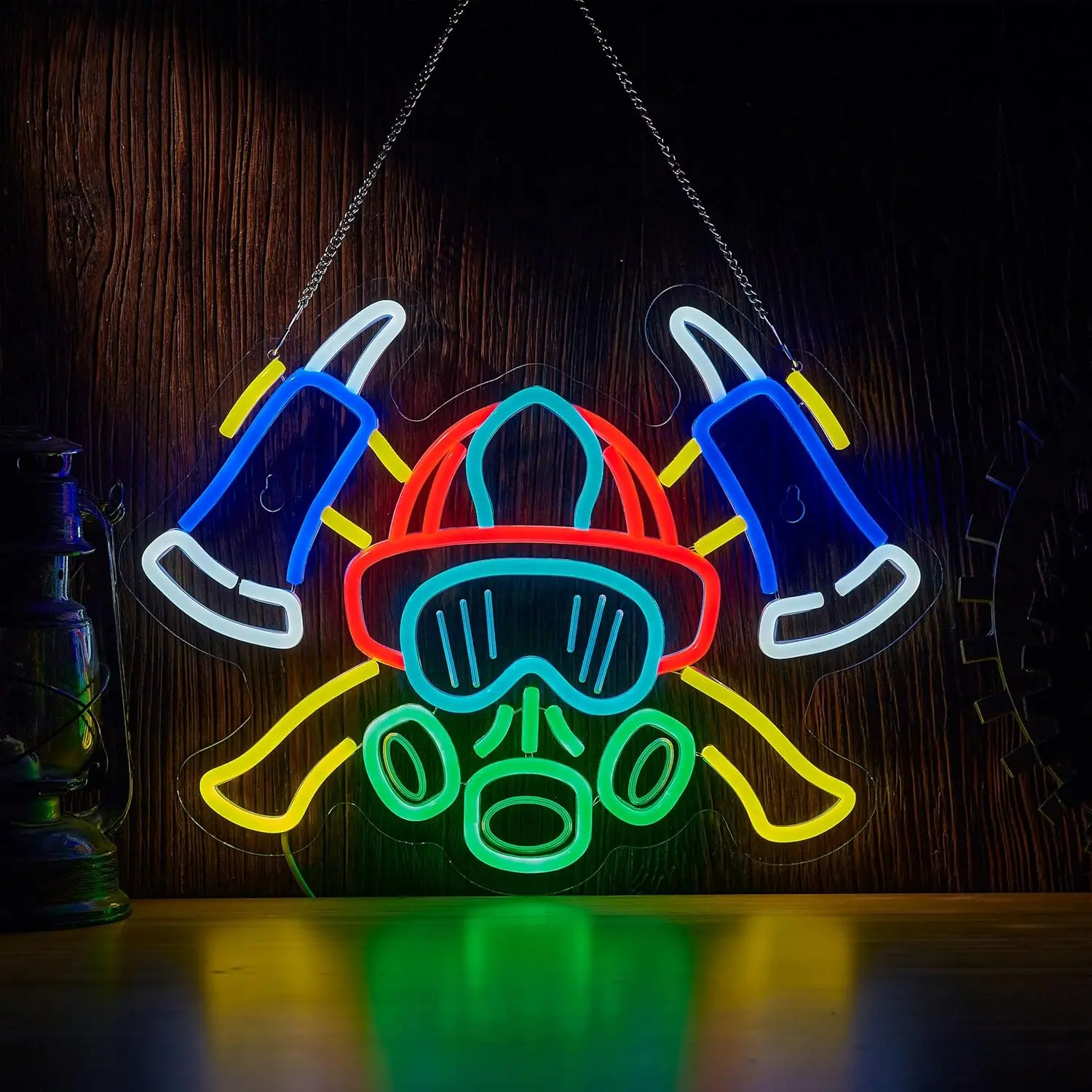 

Firefighter Neon Sign Art Wall Light USB LED Neon Light for Gaming Room Bar Club Bedroom Decoration Birthday Gift Night Light
