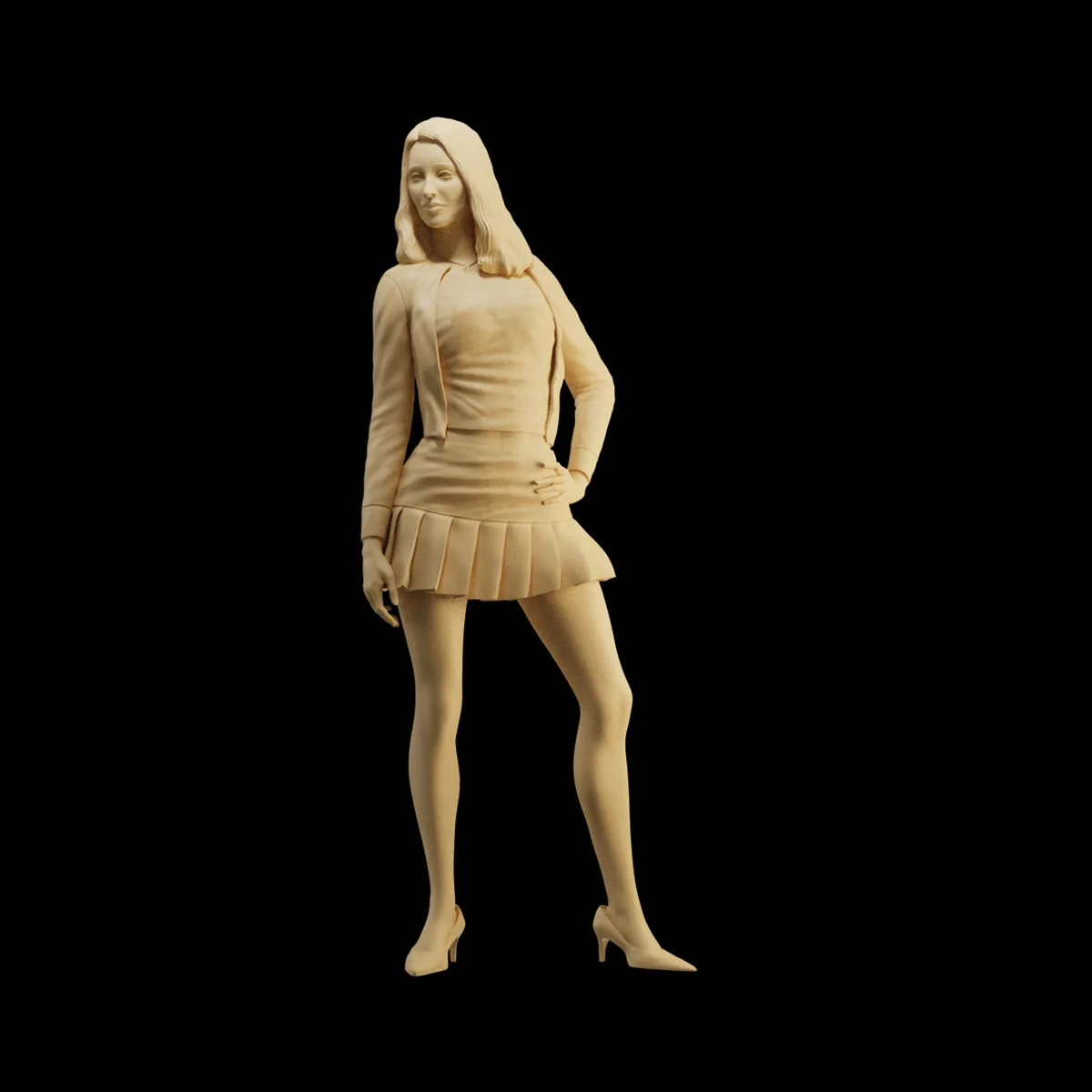 3D 인쇄 1/64 1/43 1/35 아름다움 역할 소녀 그림 디오라마 미니 인형 장면 크리 에이 티브 사진 소품 입상 모델 디스플레이