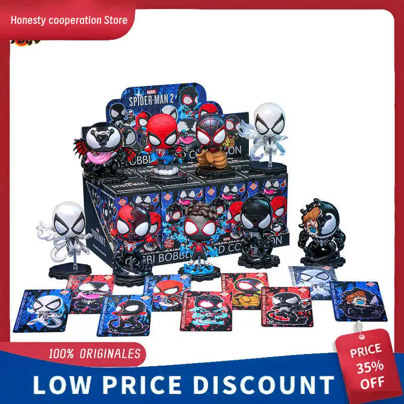 

Marvel Spider-Man 2 Blind Box Mini Figurine Collectible Toy Gift For Boys Birthday Venom Spider-Man Trendy Blind Box Toys