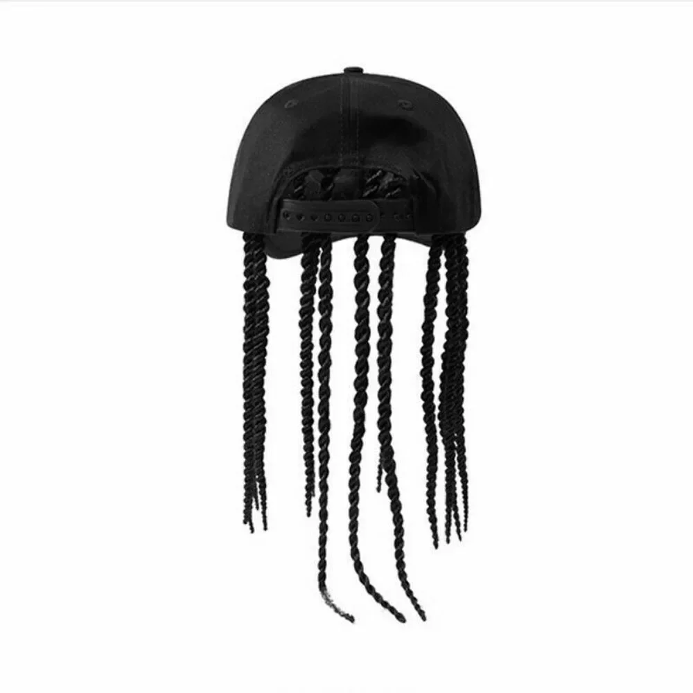 Sommer Unisex Dame Männer Baseball Kappe Hut Mit Dreadlocks Perücke Hip-Hop Punk Schmutziges Haar Geflecht Visiere Hüte – Detail 14