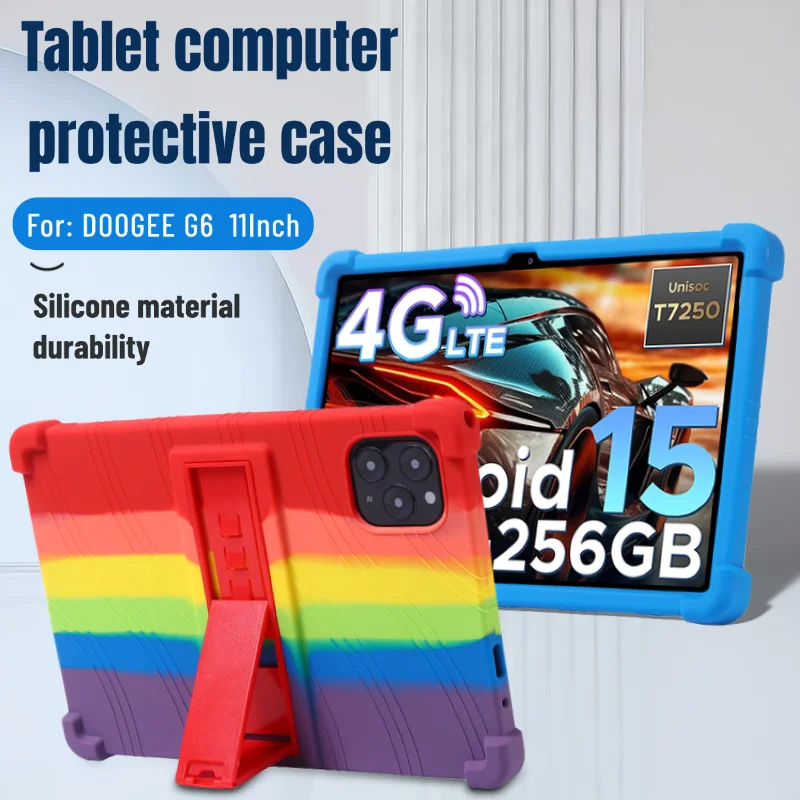 

Для DOOGEE G6 11-дюймовый чехол для планшета, противоударный силиконовый чехол для планшета, легкий, приятный для детей
