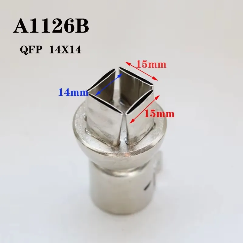 850/852 14*20mm air nozzle hot air gun nozzle square QFP PLCC hot air nozzle weld typhoon Tsui A1128B