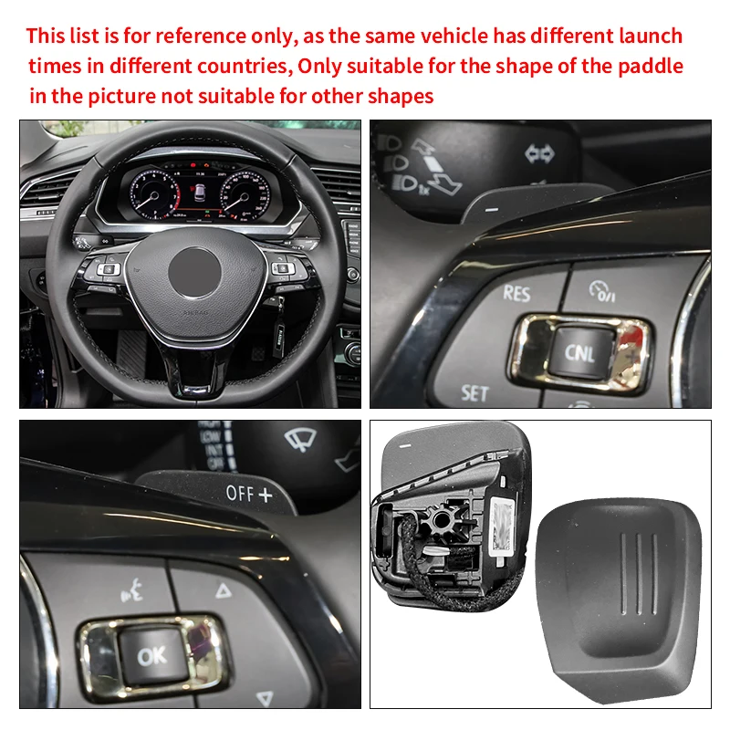 Alloy Shifter Paddle For VW Golf 8 MK8 R GTI R Line  Passat Atlas 2018-2020 Tiguan CC Car Steering Wheel Shift Paddle Extension - view 2