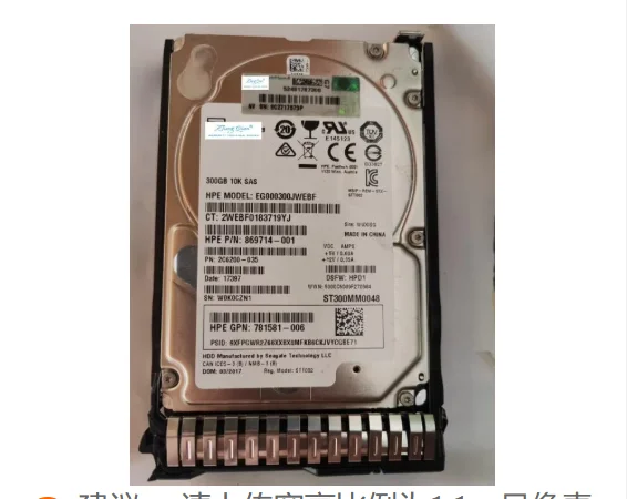 

For Server 300G 10K SAS 12G 2.5 785410-001 785067-B21