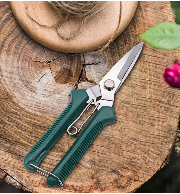 Ultra Sharp Heavy Duty Pruning Shears Bypass Hand Pruner Ergonomic Comfort Grip Gardening Scissors for Trimming Fruit Picking