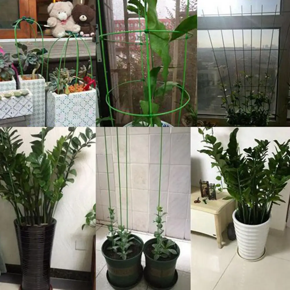 Plant Support Stick Garden Bendable Plant Support Stakes High Strength Single Stem Holders Easy-to-use Wind for Indoor