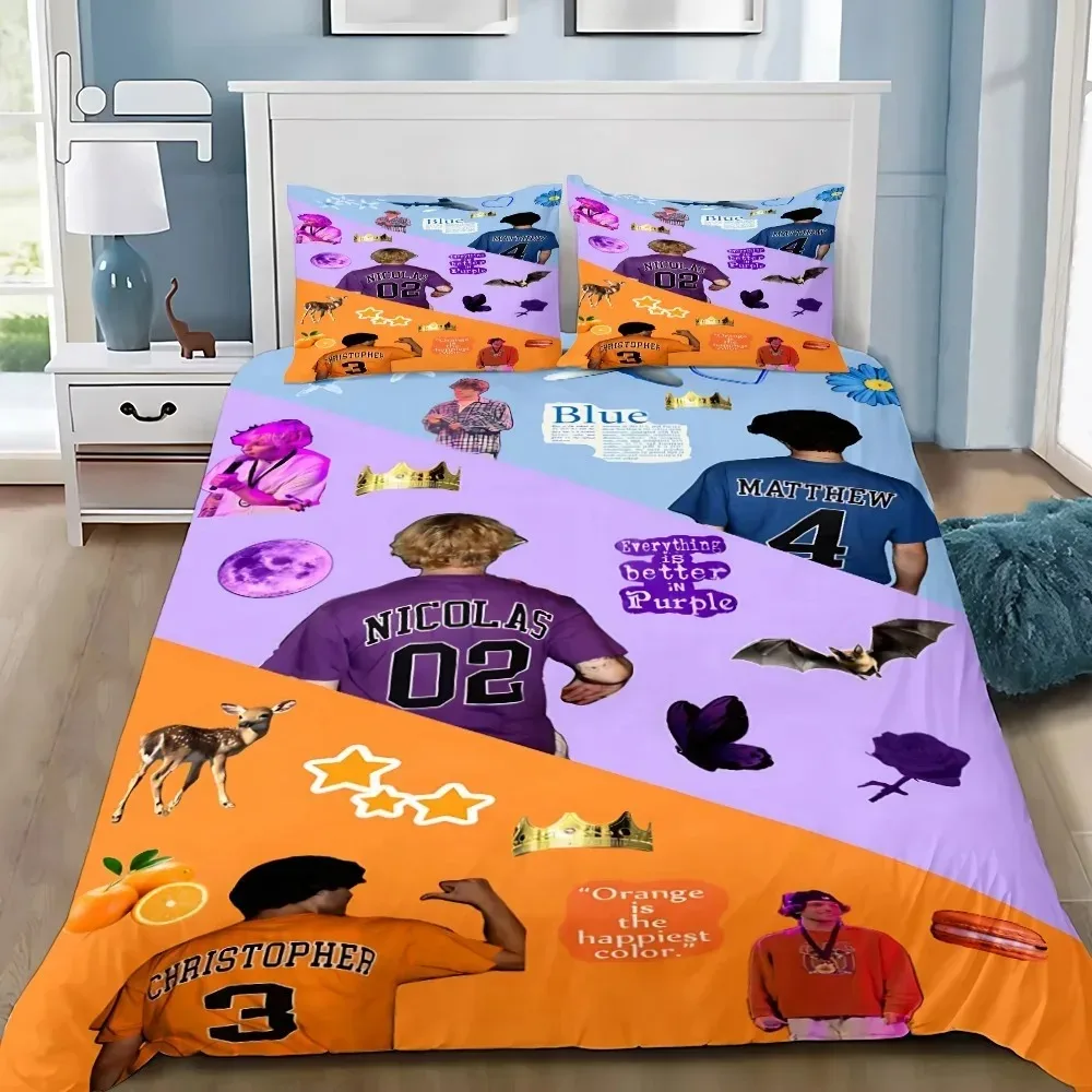 Sturniolo Triplets Duvet Cover Pillowcase Bedding Set Adult Girls Boys Bedroom Decoration Children Single Double King Size