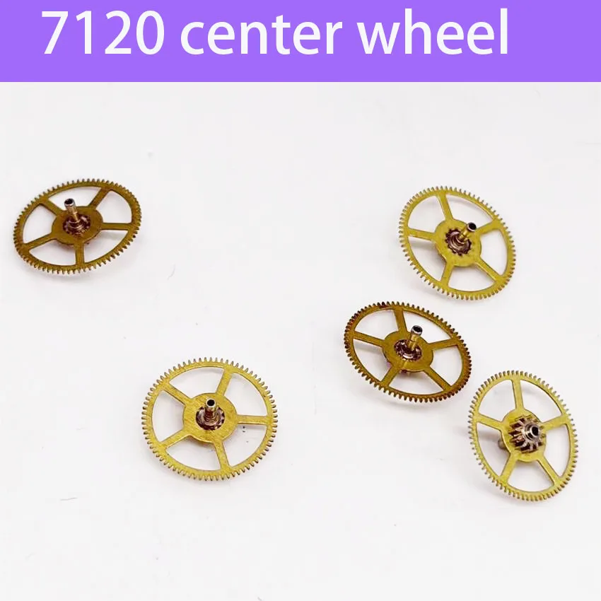 3pcs Watch Accessories Domestic 7120 Watch Movement Parts Center Wheel Two-Wheel Repair Accessories for Watchmakers