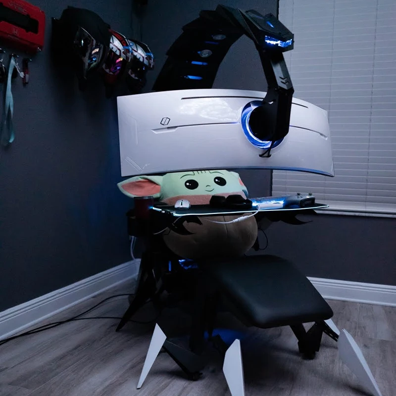 Scorpion E-Sports Gaming Cockpit with Integrated Desk