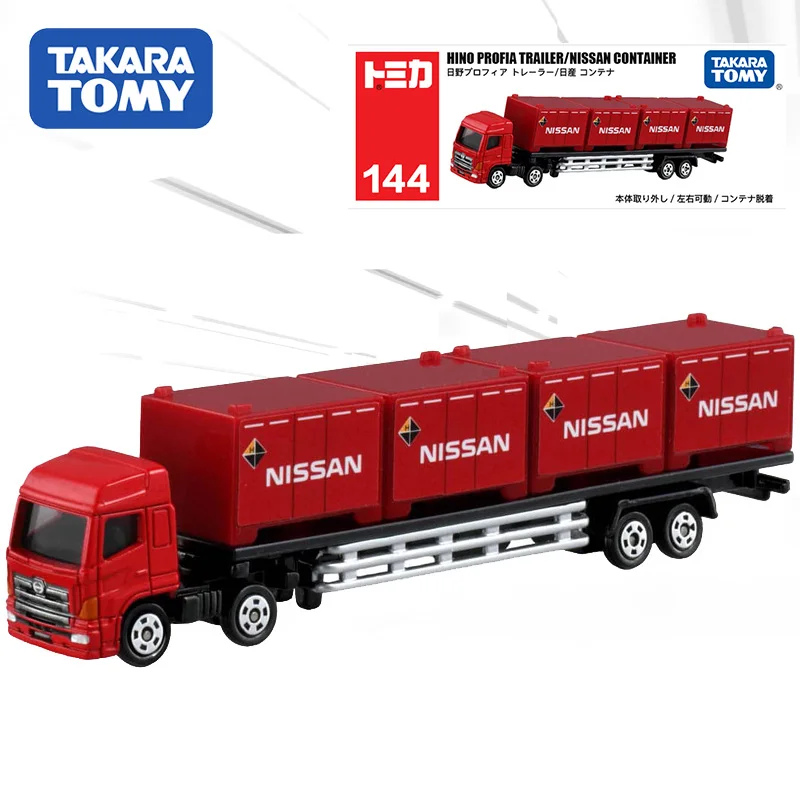 Takara Tomy Simulation Legierung Auto Modell Nr. 144 lange Hino Container Transport schwere LKW, Jungen Spielzeug, Kinder Weihnachts geschenke