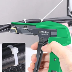 LAOA Cable Tie Gun Cutting Fastening Tool Width 2.2 to 4.8MM Nylon Tightening The Clamp Line Automatic Tension Cutoff