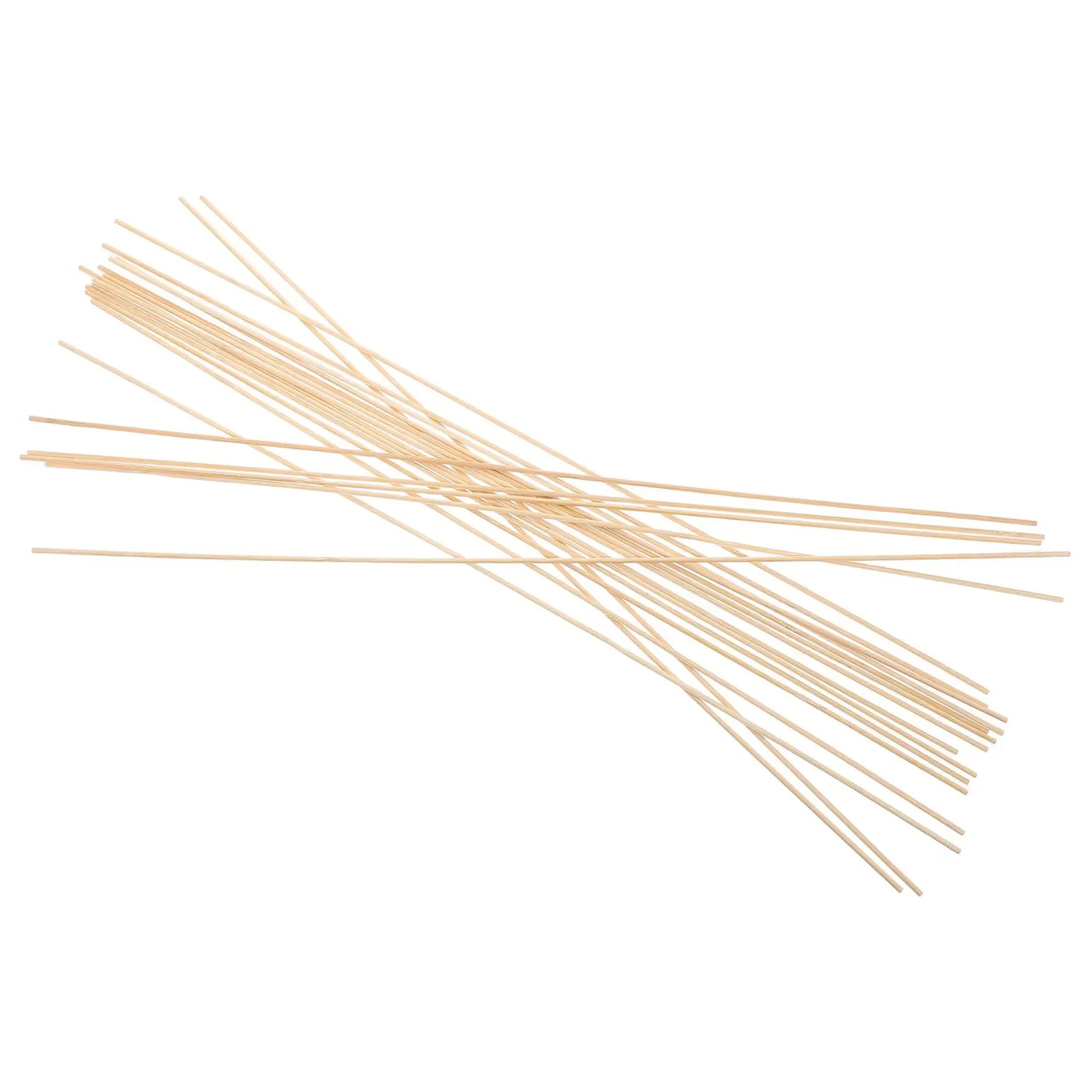 

20 Pcs Make Bamboo Strips with Kites Birdcage Frame Sticks Dowel Rods Craft Wooden for