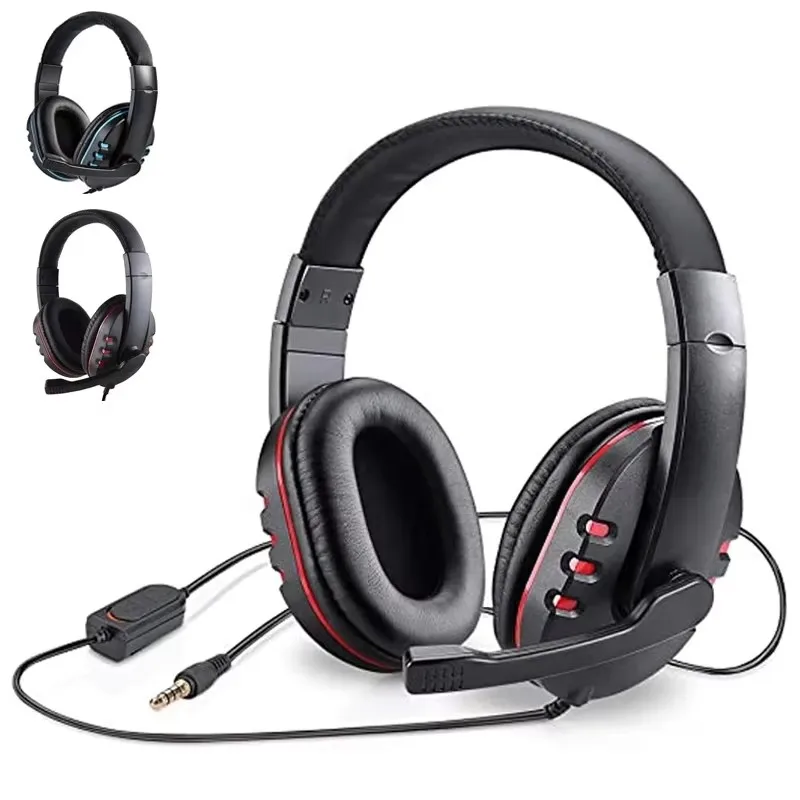 

3.5mm Wired Gaming Headset Stereo Deep Bass Game Earphone Professional Computer Gamer With Microphone Earphone for PC PS4 Laptop