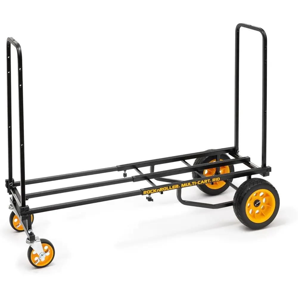 

Многофункциональная тележка/платформа 8-в-1 с телескопической ручкой, регулируемая 34-52 дюйма, грузоподъемность 500 фунтов, черная