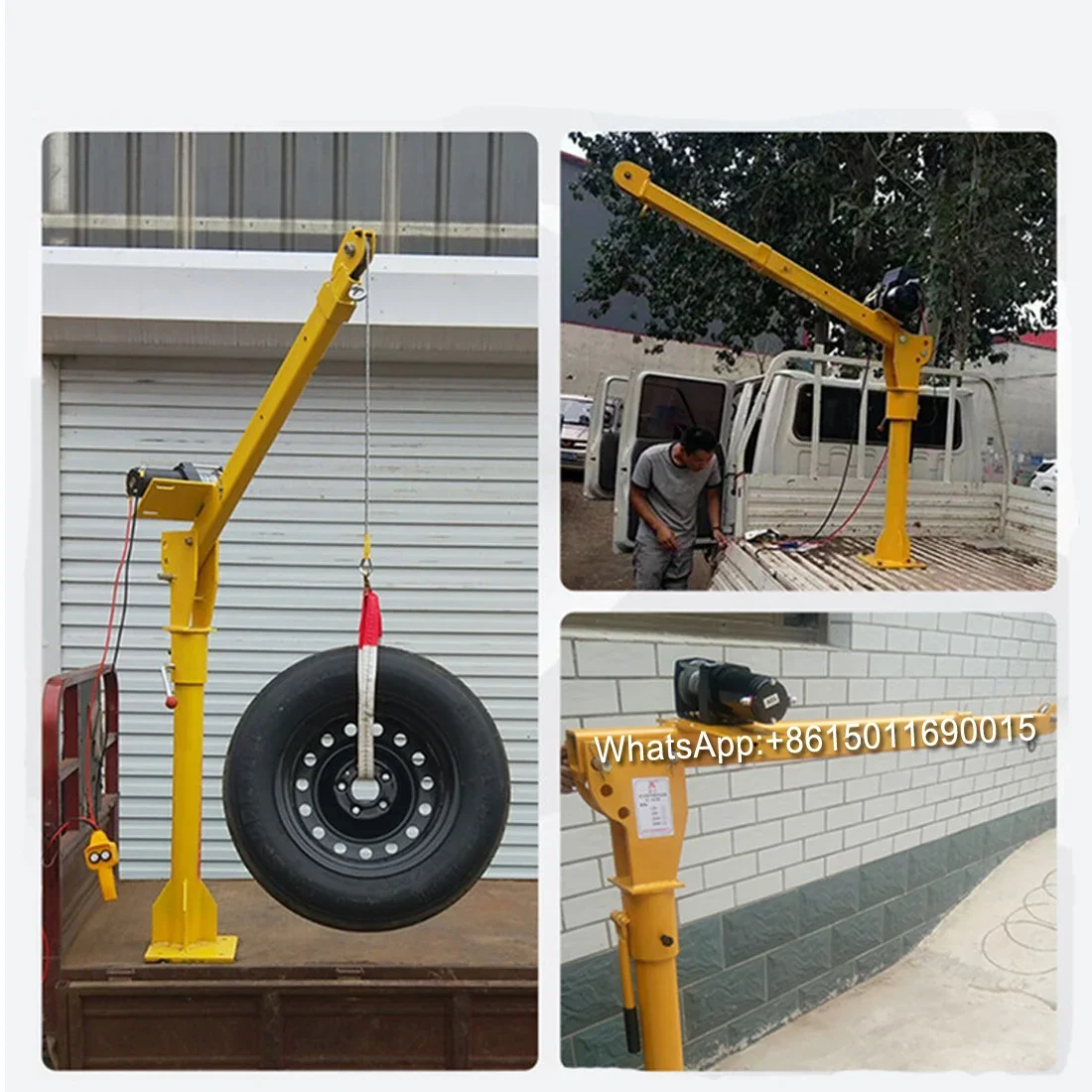 mini truck mounted crane Small Truck Crane with Hydraulic System Control 500 kg 8 meters