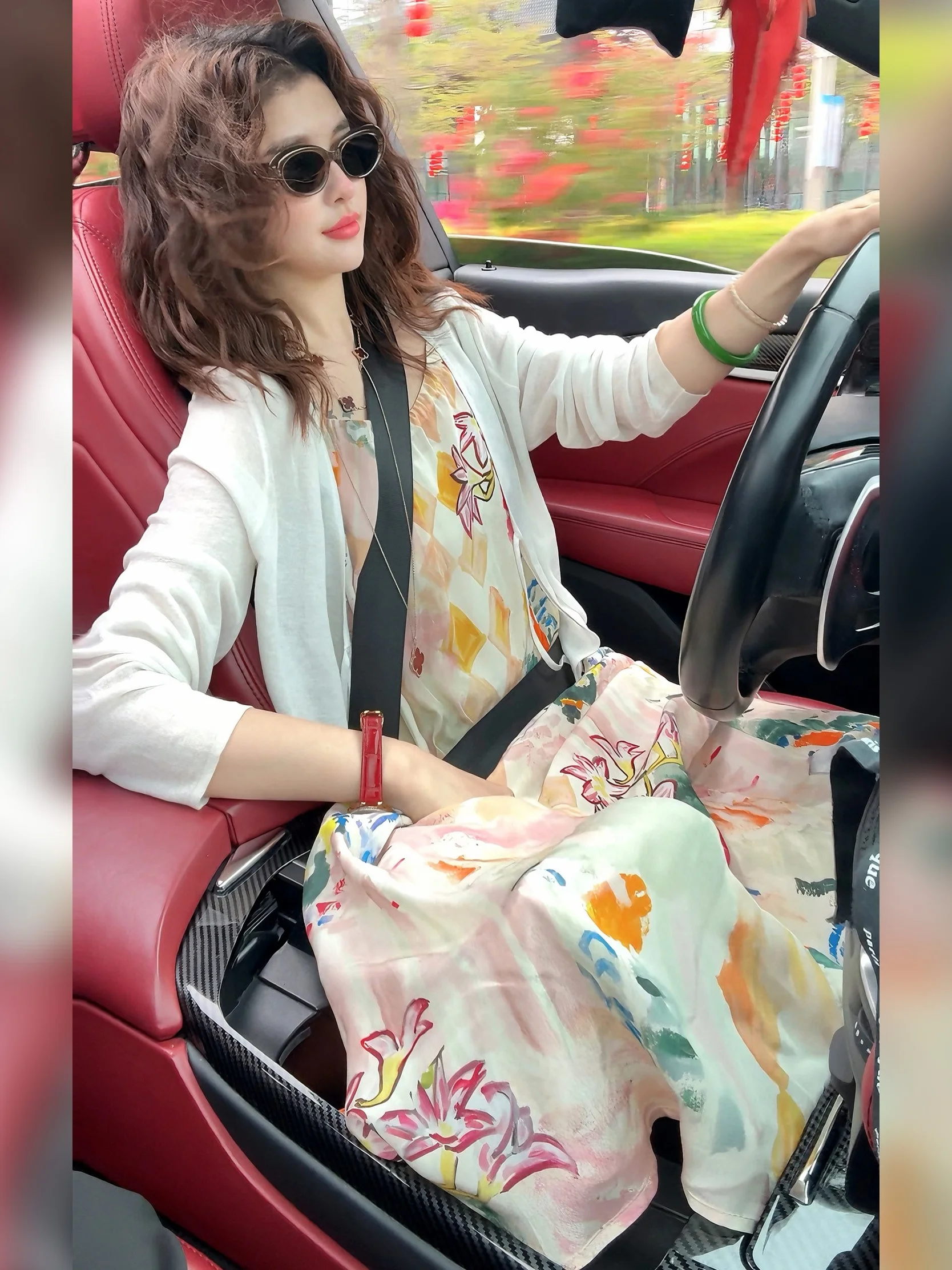 

Linda Sister's High-End Summer New Fashion Loose Strap Dress AA6LYH0353 Elegant Atmosphere Women's Dress High Waist A-Line Skirt