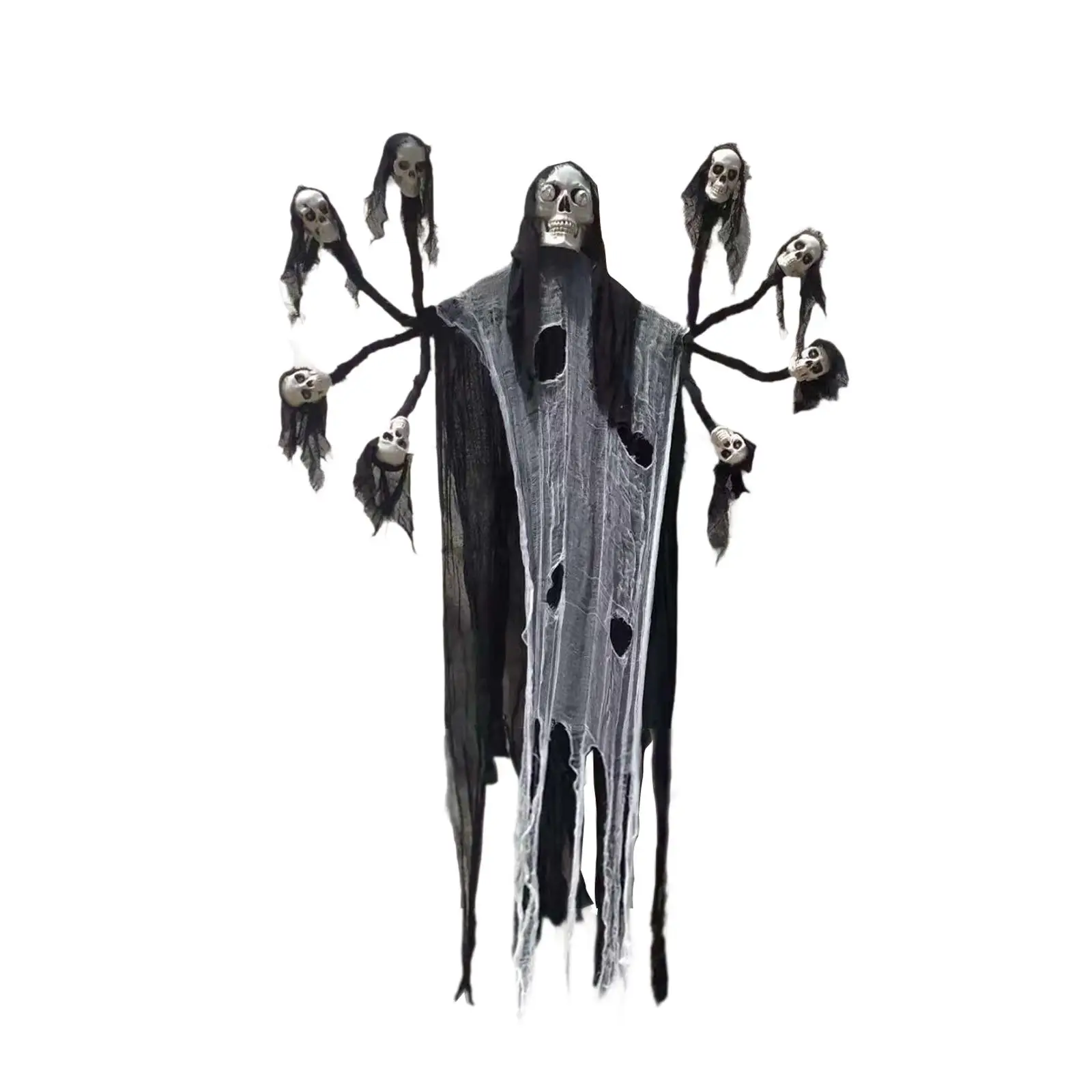 

Хэллоуин висит девять головы призрак мрачный скелет орнамент подарок дом с привидениями