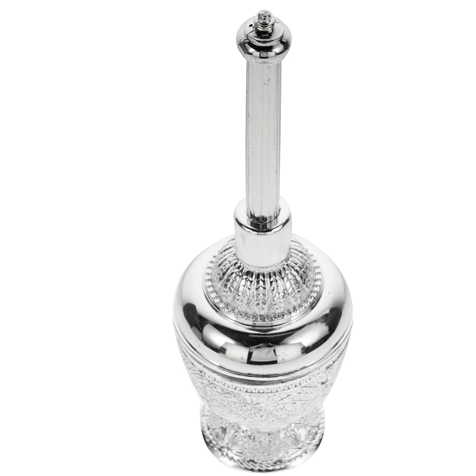 

Electroplated Holy Water Bottle Decorative Catholic Christian Empty Container for Home Office Prayer Zinc Glass 50ml