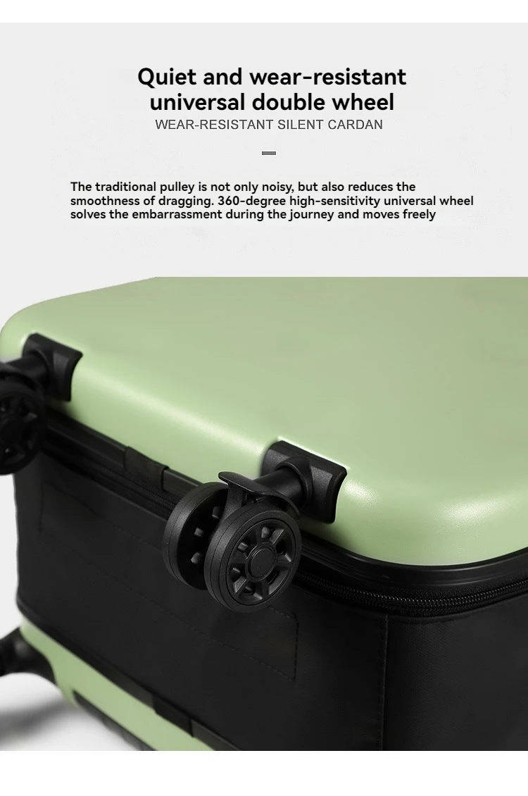 Faltbarer 4-Rad-Spinner-Koffer mit Einziehbarem Griff, Tragbarer Packkoffer, TSA-Schloss Handgepäck 20-Zoll Kabinengepäck – Detail 16