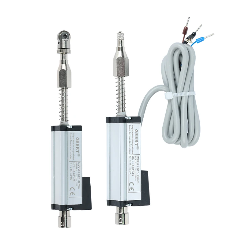 GEERT KTR 10-200mm Self-Resetting Linear Displacement Transducer Potentiometer Electronic Ruler Position Measuring Instruments H