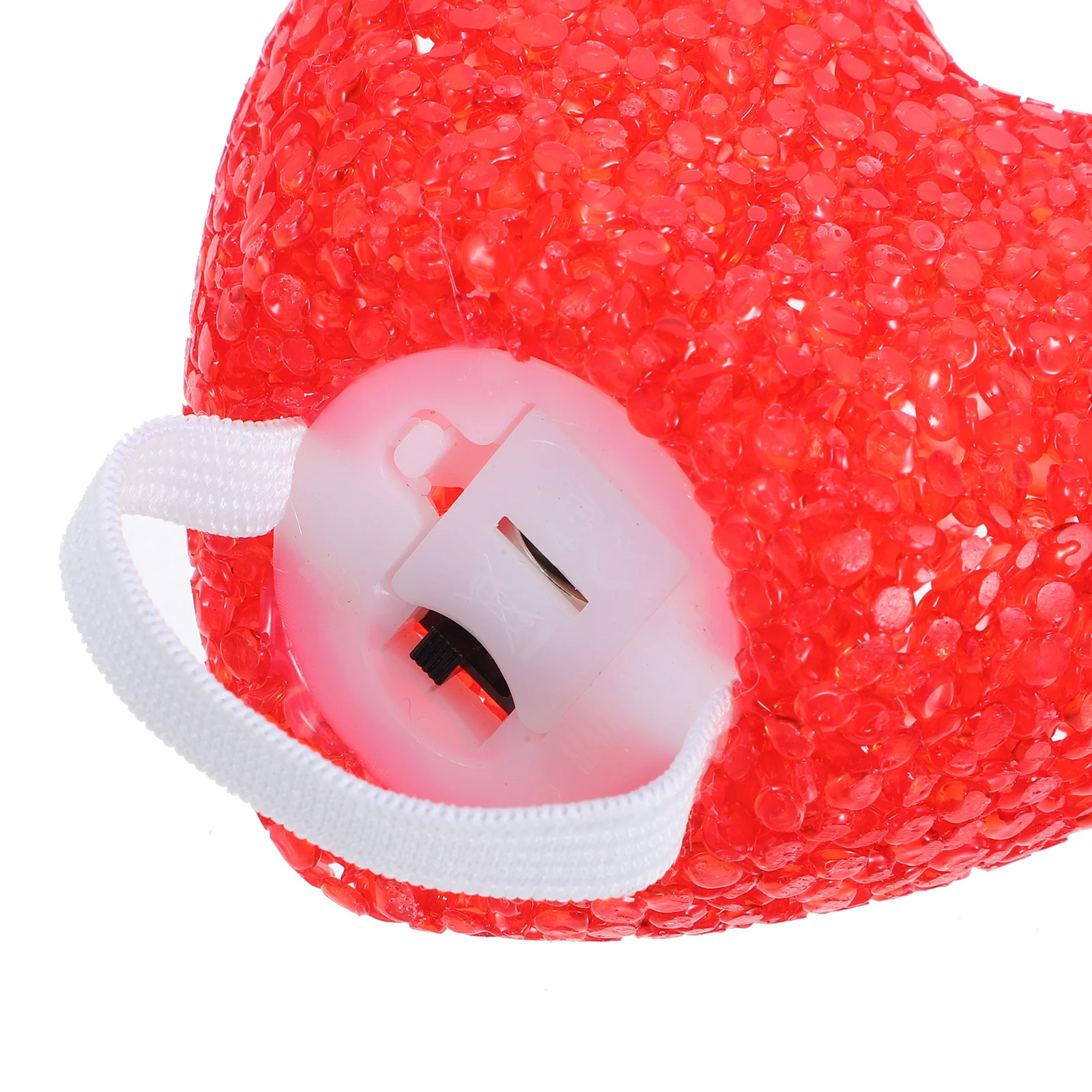 ضوء ليلي على شكل قلب 8 سم وردي Led مصباح توهج رومانسي لغرفة النوم ديكور عيد الحب مصباح متألق محمول