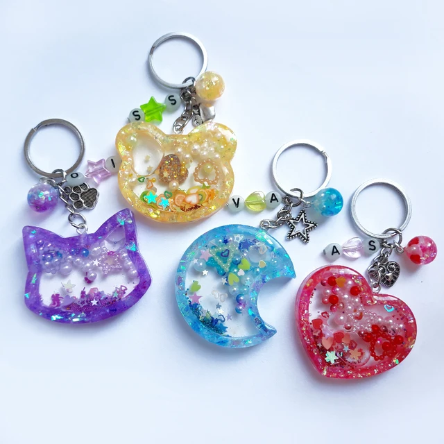 Epoxy keychain diy hot sale