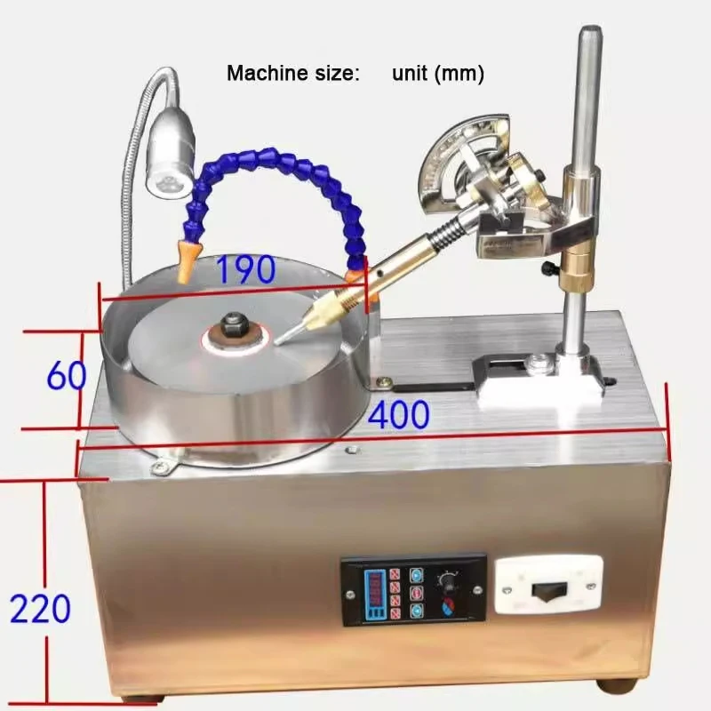 DIY Gemstone Processing Fixed-Angle Grinding Flat Grinding & Polishing Faceting Machines Pencil Sharpeners Seal Grinding Machine