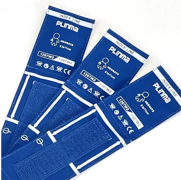 

Good pricemedical supplier PU Single Tube hose Reusable Neonate NIBP cuff with bladder Non-invasive pressure blood cuff manufac