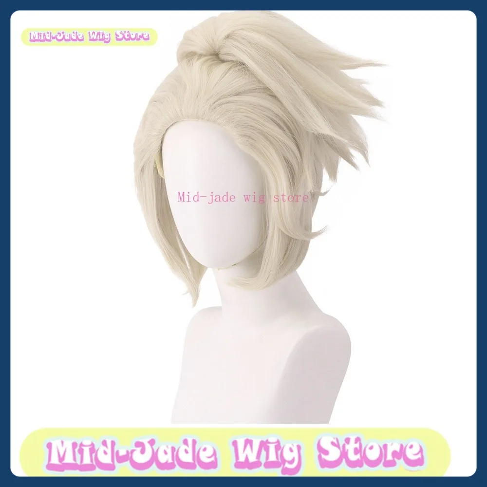 منتصف اليشم شعر مستعار مخزن الهوية الخامس المرتزقة B.Duck Nabusabeda شعر مستعار تأثيري ألعاب أنيمي ازياء الدعائم لعب الأدوار الباروكات #3