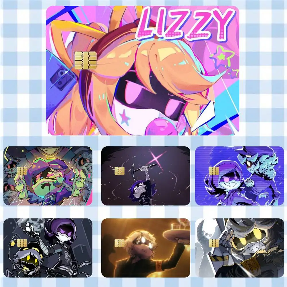 

Lizzy Murder Drones UZI N Sticker Film Tape Skin for Credit Card Debit Card Cartoon Waterproof Stickers