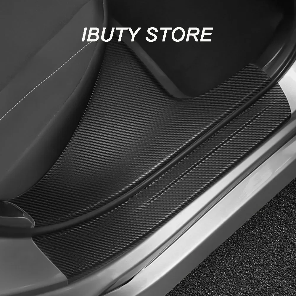 

Для Toyota Corolla 2024 2023 2015 2020, защита порога автомобиля, внутренняя внешняя накладка на порог, защитная наклейка на порог