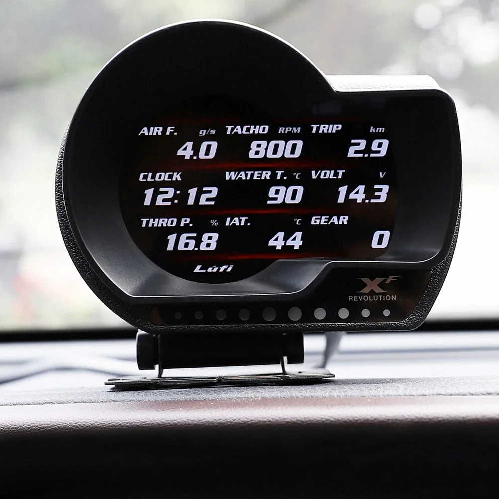 LUFI XF English Version OBD2 Digital Boost Oil Pressure Temperature