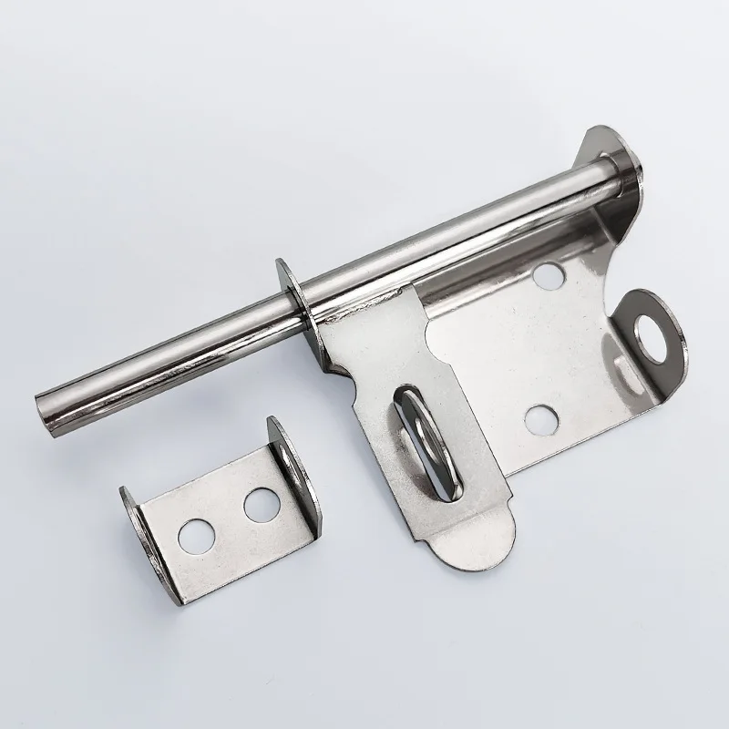 Anti-theft Durable Staple Stainless Steel Slide Bolt Hasp Hardware Door Latch Gate Trumpet Home Safety Practical Lock