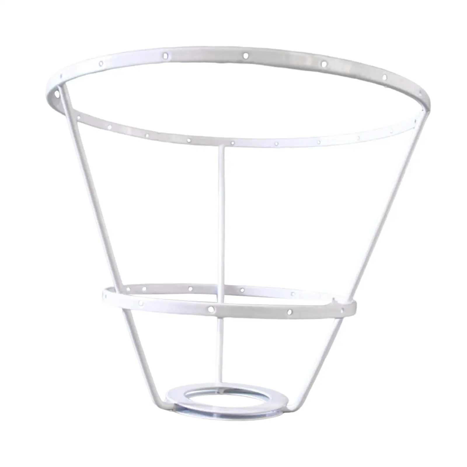 Iron Lamp Shade Frame Ring Desktop Light Stand for Light Cage Guard Living Room