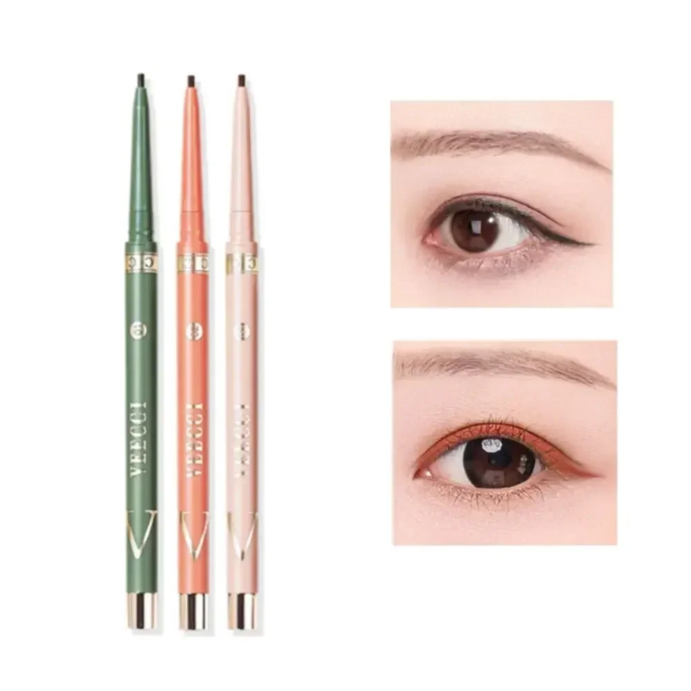 Veecci Waterproof Eyeliner Gel Pencil Red Brown Ultra-slim 1.7mm Soft Easy Wear High Pigment Professional Lasting Eyes Makeup