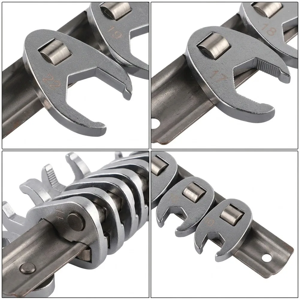 Chrome Plated Crowfoot Wrench Nuts And Bolts Project Foot Identification Open End Design Open End Spanner Compact And