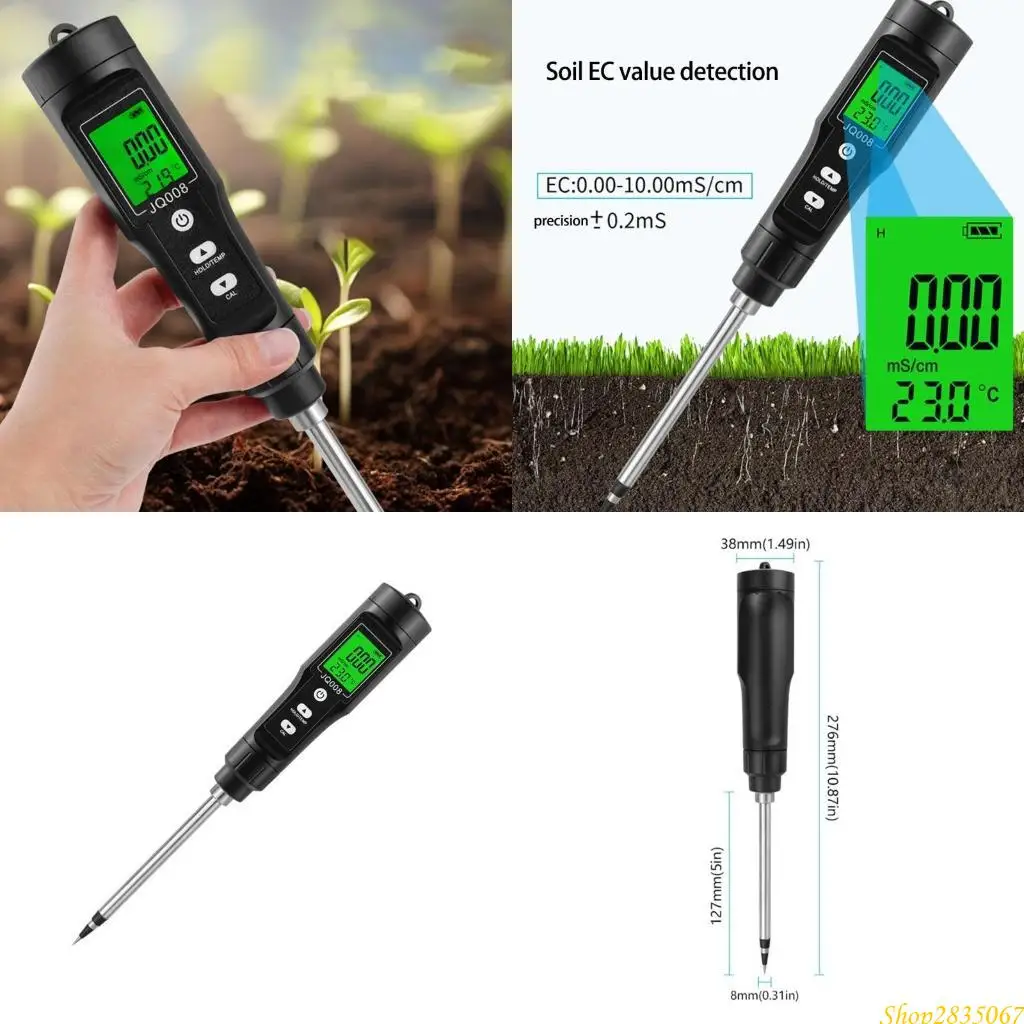 

Digital Soil Temp Test Meter with Data Hold Soil Temperature Tester 831F