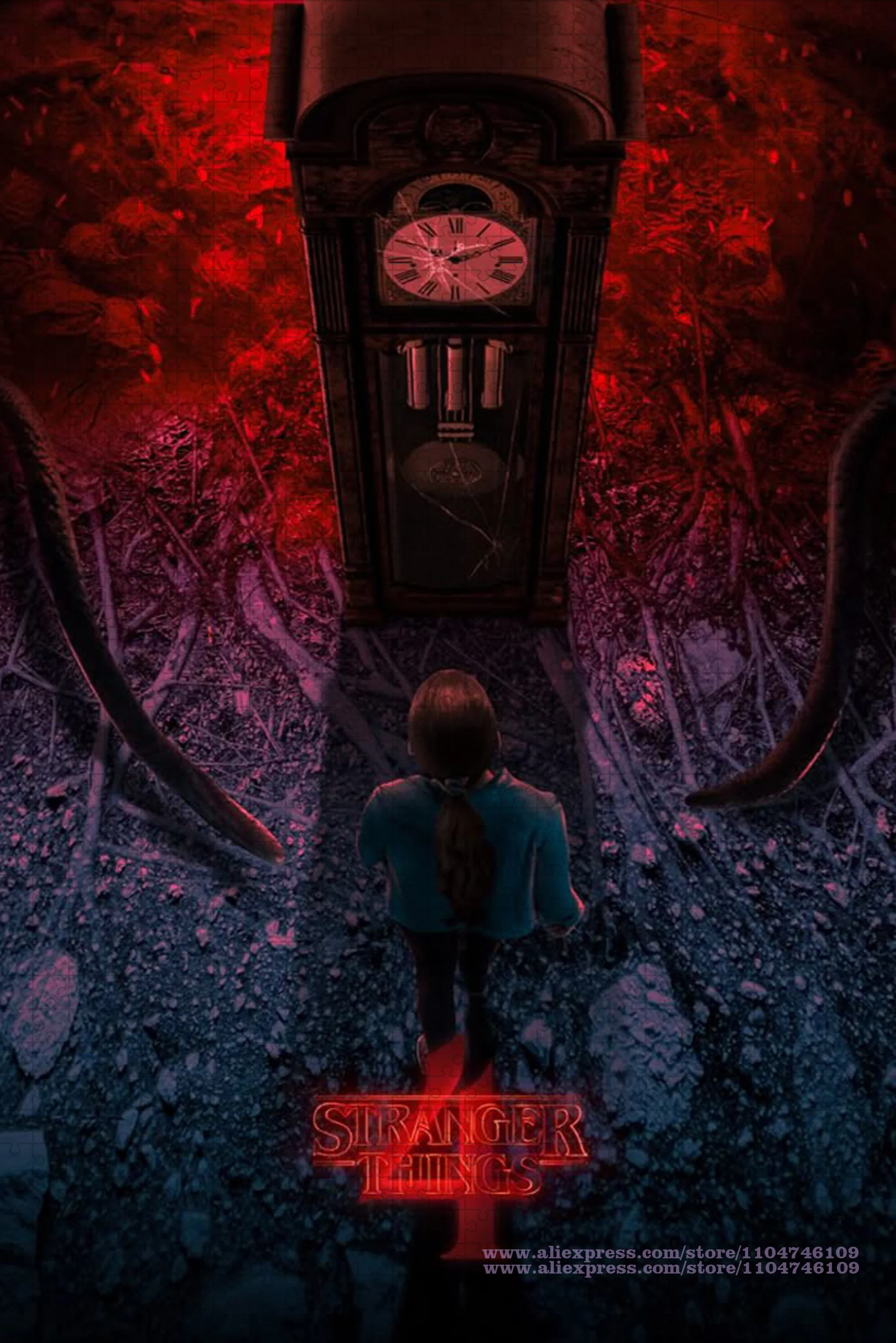 Stranger Things Puzzle Jigsaw Classic Thrilling Series 108/200/300/500/1000/1500Pcs Intelligence Puzzles for Adults Bithday Gift
