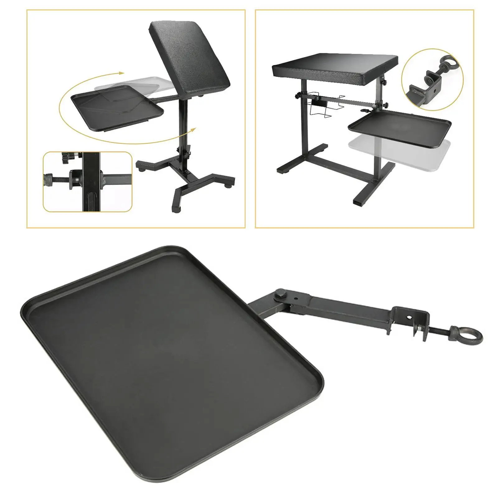 Tattooing Tray,Barber Styling Chair Tray,Convenient Storage Board,Salon Tray Attachment,Styling Tray for Hairdressing Tools