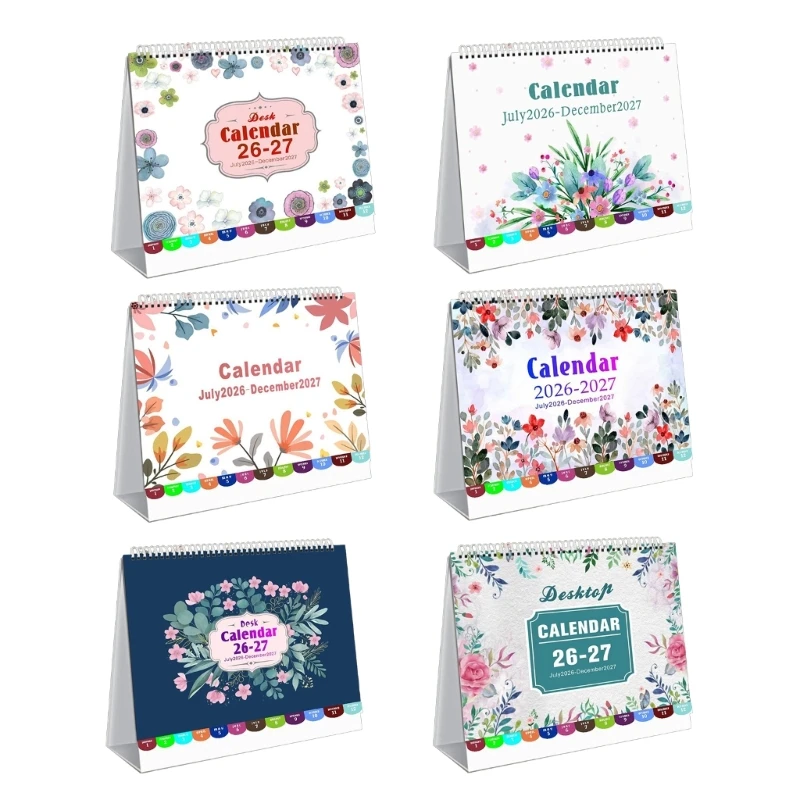 

Y88B 2026 Creative Mini Desk Calendar Decoration Stationery School Planner Simple Pocket Size Desk Office Supplies