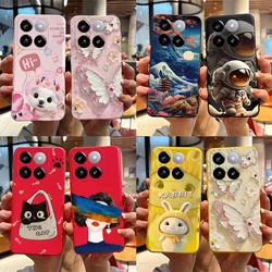 For Xiaomi 14T Pro Case Cute Astronaut Butterfly Cover Silicone Soft Phone Case For Xiaomi Mi 14T Pro Mi14T Fundas 6.67'' Bumper