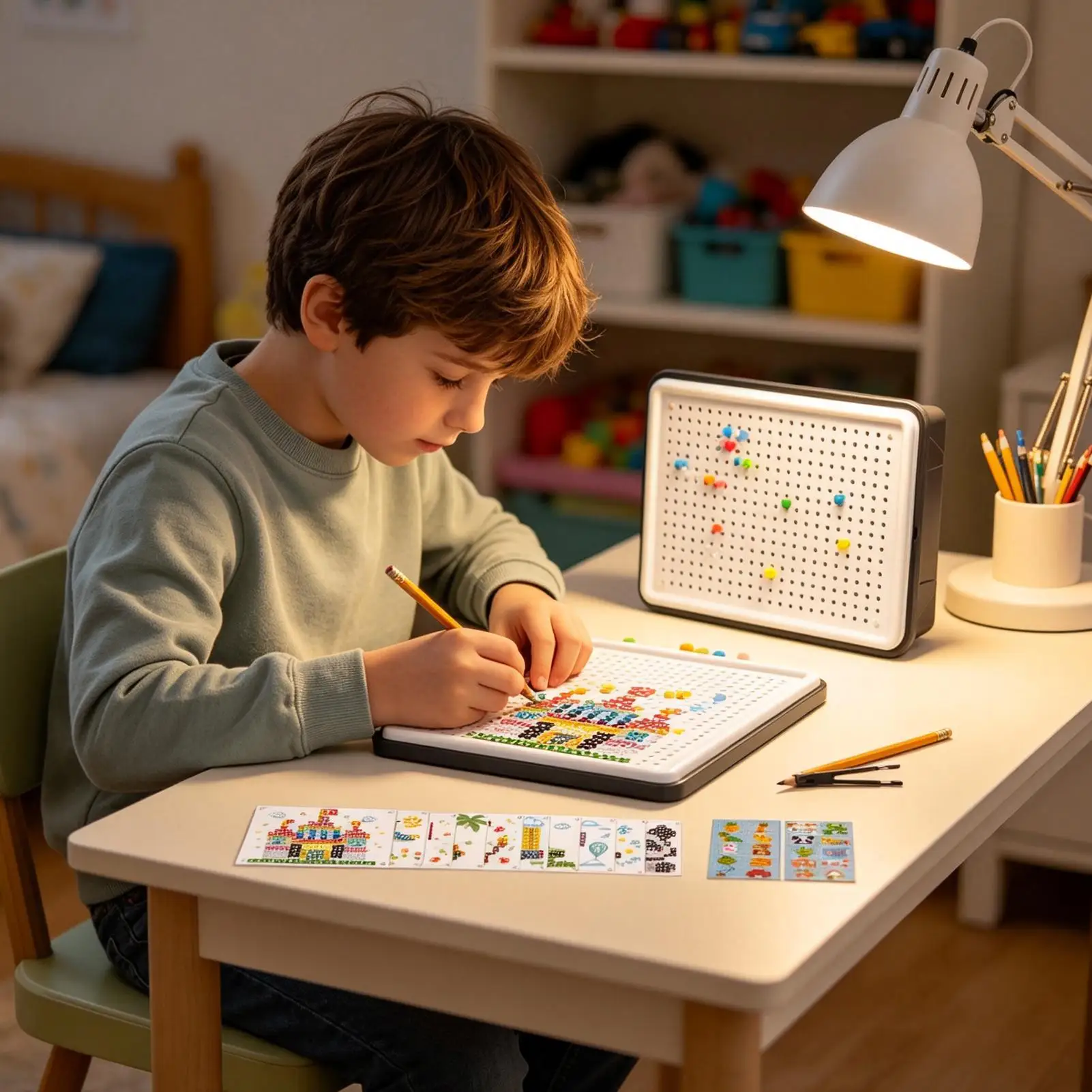 3dキノコネイルパズル-710ピース-脳トレジグソーパズル-ペグボード-キノコネイル-ペグボード-子供-男の子-女の子-家庭-旅行-パーティー用