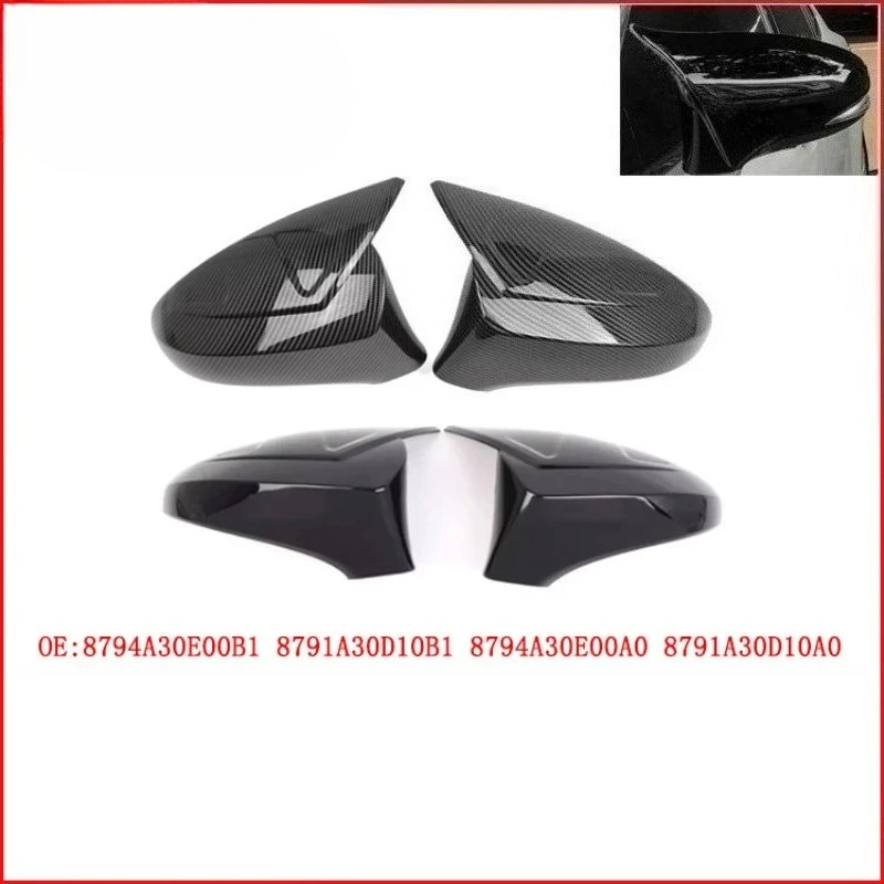 1 Pair For Lexus IS/ IS GS/ GS CT LS ES RC F Sport Left Hand Drive Side Rearview Mirror Cover Cap Wing Carbon Fiber Black