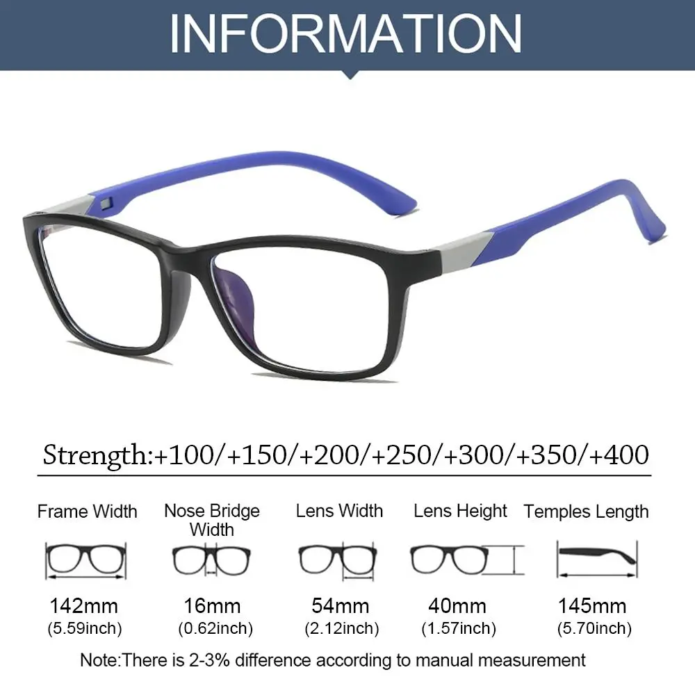 New Unisex Reading Glasses Men Women Sport Ultralight Anti Blue Light Presbyopia Eyeglasses Optical Eyewear Diopters +1.0 +4.0 image 6