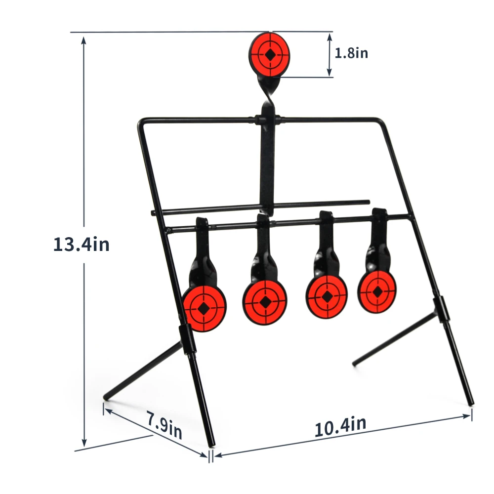 GUGULUZA 4 in 1 Shooting Training Iron Target Hunting Shooting Training Target for Air Rifle Air Pistol Shooting Sports