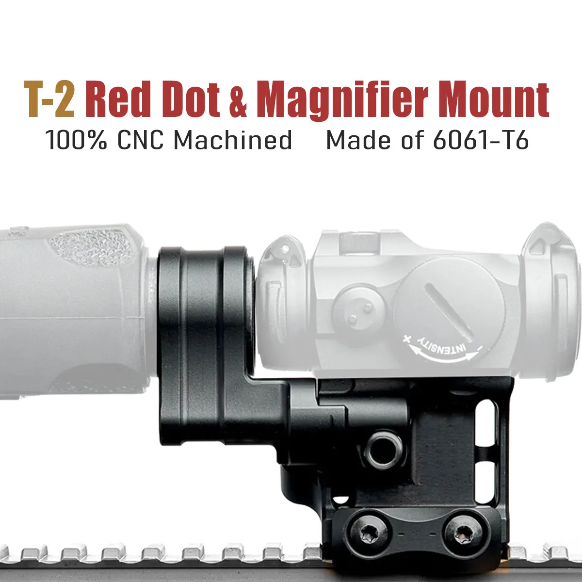 

SKWoptics Tactical T2 Red dot Magnifier Mount for Picatinny Rail H57mm/2.25 inch