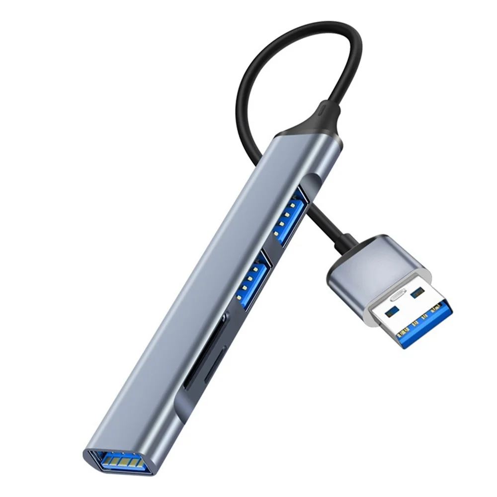 USB Type C Hub 5 IN 1 Multi Splitter Adapter With TF SD Reader Slot For Macbook Pro 13 15 Air PC Computer Accessories